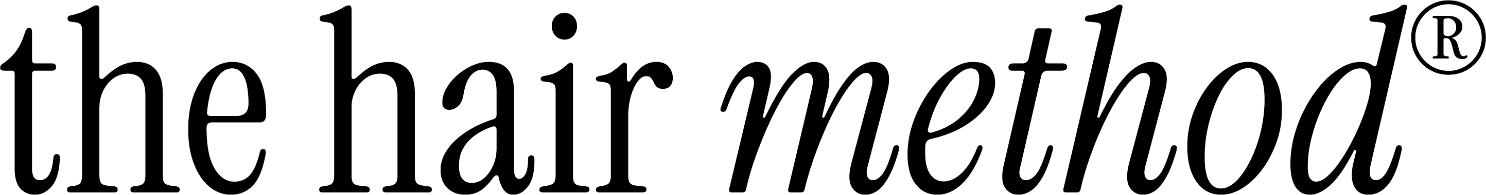 logo type for the hair method with registered trademark symbol